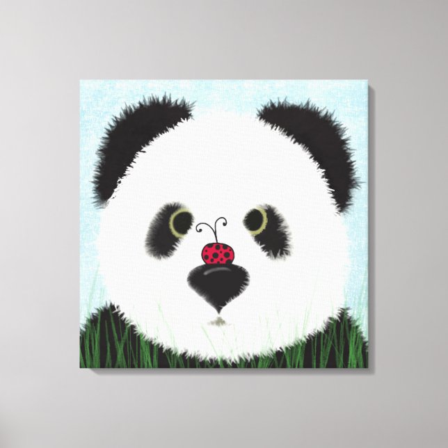 Adorable Panda Bear Leinwanddruck (Vorderseite)