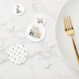 Adorable Panda Birthday Party Paper Plate Konfetti
