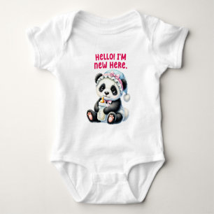 Adorable Panda Bodysuit Baby Strampler