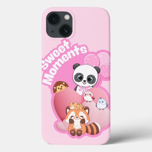 Adorable Panda & Friends Design Case-Mate iPhone Hülle (Rückseite)