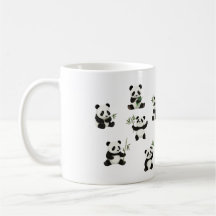 Adorable Panda Mug avec Bamboo Design Cup