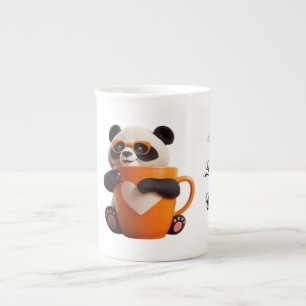 Adorable Panda Print Tasse