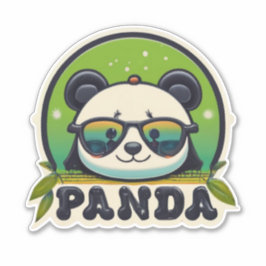 Adorable Panda-Sticker für jeden Anlass Aufkleber