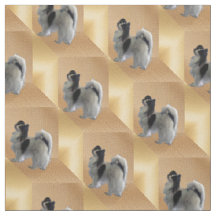Adorable Papillon Hund auf Gold Cubes