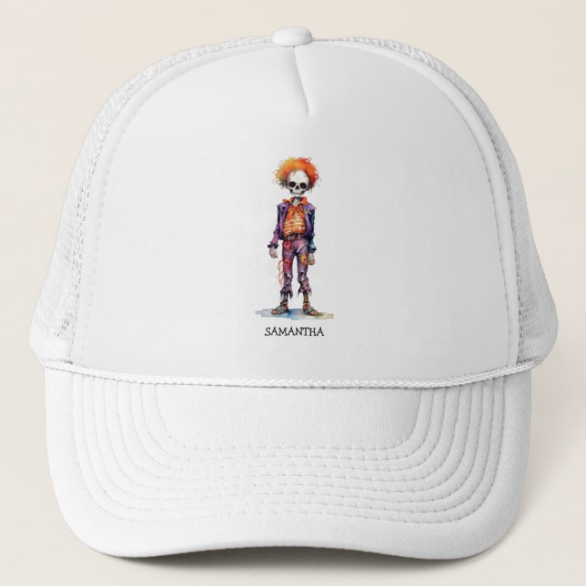 Adorable Pastel Zombie - Niedliches Halloween Truckerkappe (Vorderseite)