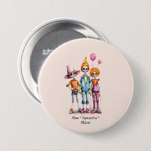 Adorable Pastel Zombie Trio - Niedliches Halloween Button