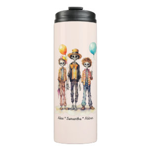 Adorable Pastel Zombie Trio - Niedliches Halloween Thermosbecher