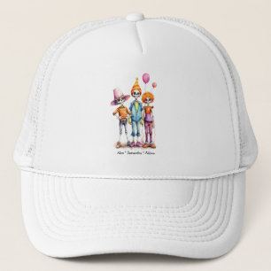 Adorable Pastel Zombie Trio - Niedliches Halloween Truckerkappe