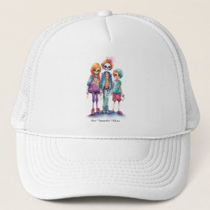 Adorable Pastel Zombie Trio - Niedliches Halloween Truckerkappe