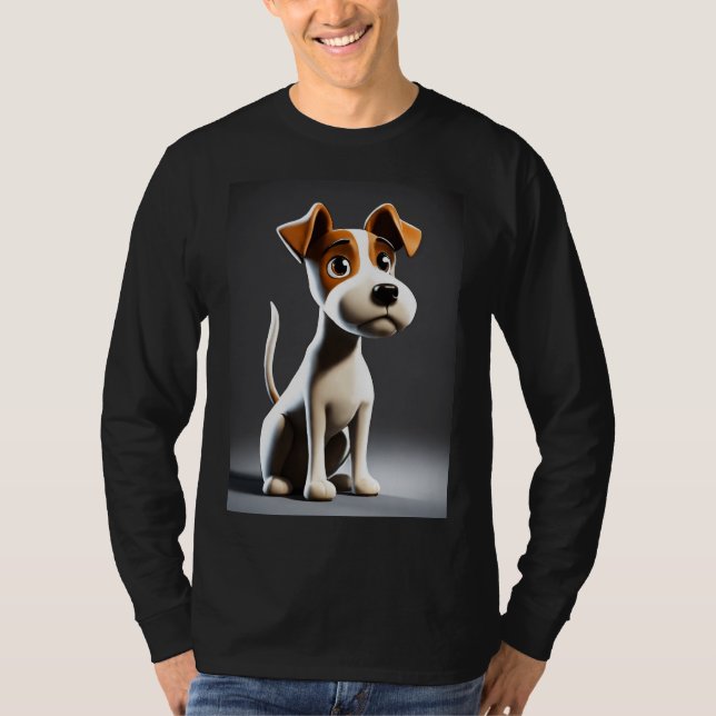 "Adorable Paws: Sweet Puppy Design T-Shirt" T-Shirt (Vorderseite)