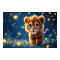 Adorable Pelztierkugel mit funkelnden Augen