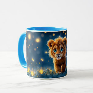 Adorable Pelztierkugel mit funkelnden Augen Tasse