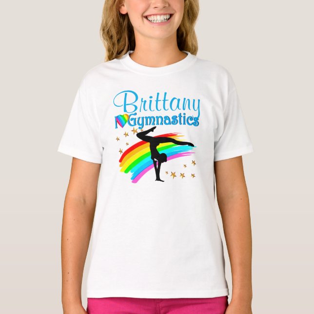 ADORABLE PERSONALISIERT I LIEBE GYMNASTICS SWEATSH T-Shirt (Vorderseite)