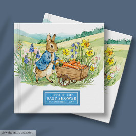 Adorable Peter Rabbit Baby Boy Dusche Gästebuch