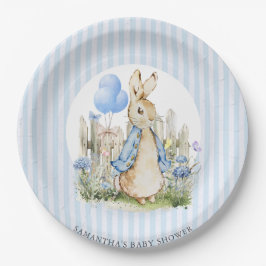 Adorable Peter Rabbit Baby Shower Boy Pappteller