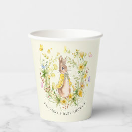 Adorable Peter Rabbit Wildblume Kinderdusche Pappbecher