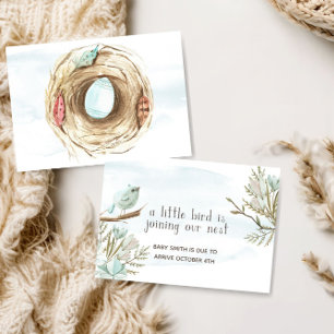 Adorable Petit Oiseau Faire-part de grossesse