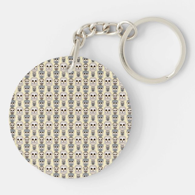 Adorable Petite Chouette Motif sur Jaune clair (Dos)