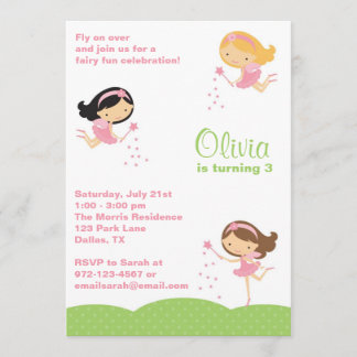 Adorable Petites fées Invitations
