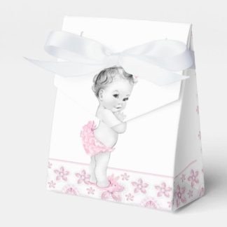 Adorable Pink Baby Dusche Gefälligkeitsboxen Geschenkschachtel