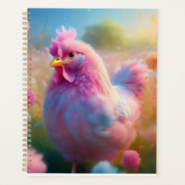 Adorable Pink Chicken Planner  Planer