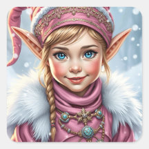 Adorable Pink Elf Feierliche Weihnachten
