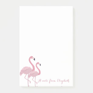 Adorable Pink Flamingos Post-it Klebezettel