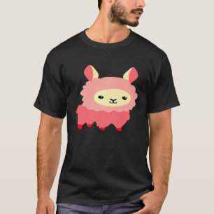 Adorable Pink Llama Niedlich Premium aussehen T-Shirt