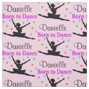 ADORABLE PINK PERSONALISIERT BALLETT DANCER FABRIK STOFF