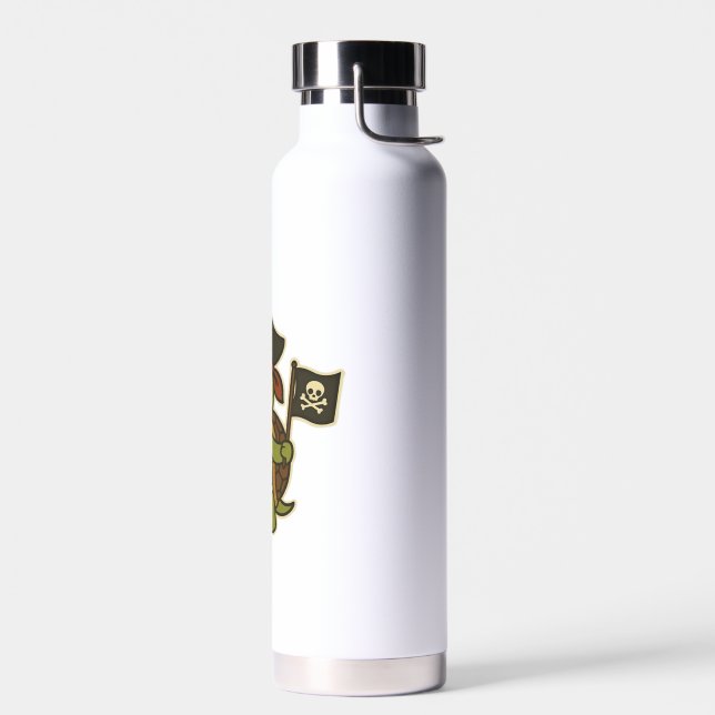 Adorable Pirate Turtle Classic T-Shirt Trinkflasche (Links)