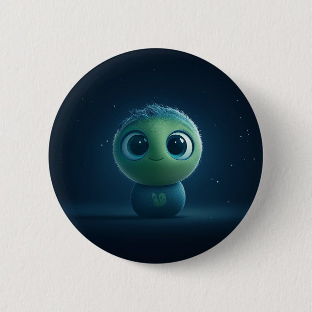 Adorable Pixar Inspirierte, schwindelerregende Kun Button (Vorderseite)
