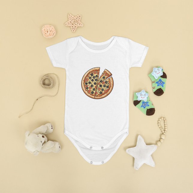 Adorable Pizza Lover Baby Bodysuit Strampler (Von Creator hochgeladen)