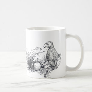 Adorable Pouffins Alaska B & W Coffee Cup Mug