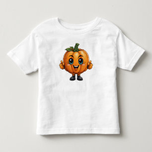 Adorable Pumpkin mit Gesicht Kleinkind T-shirt