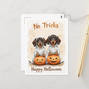Adorable Pumpkin Pupppies Halloween Pet Liebhaber Postkarte