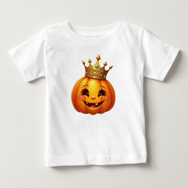 Adorable Pumpkin Queen Baby Fall Baby T-shirt (Vorderseite)