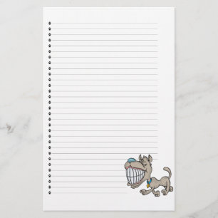 Adorable Puppy Dog Lined Stationery Briefpapier