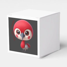 Adorable Red Bird Character Geschenkschachtel