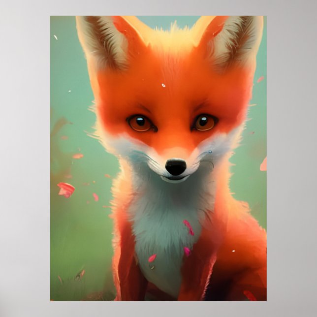 Adorable Red Fox Poster (Vorne)