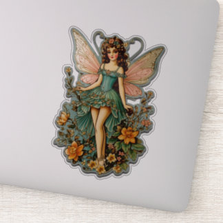 Adorable Retro Fairy Aufkleber