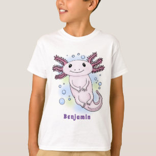 Adorable rosa axolotale Cartoon T-Shirt