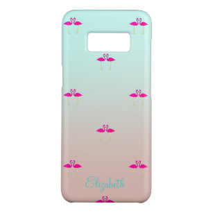 Adorable rosa Flamingos in Liebe Personalisiert Case-Mate Samsung Galaxy S8 Hülle