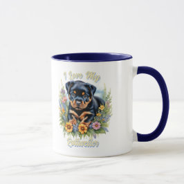 Adorable Rottweiler Puppy-Tasse für Hundefreunde Tasse