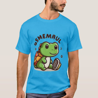 Adorable Schildkröte mit OSMEMAUL-Buchstaben T-Shirt
