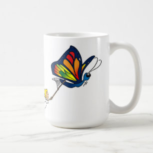 Adorable Schmetterling und Girl-Tasse Kaffeetasse