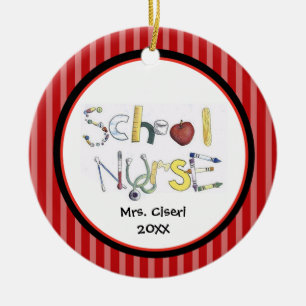 Adorable School Nurse Ornament