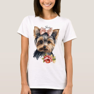 ADORABLE SCHWARZ UND TAN YORKSHIRE TERRIER DOG T-Shirt