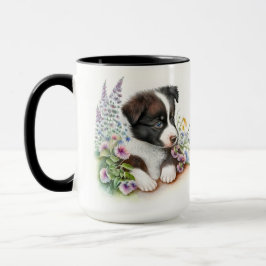 ADORABLE SCHWARZ-WEISSE GRENZÜBERSCHREITENDE KALZE TASSE