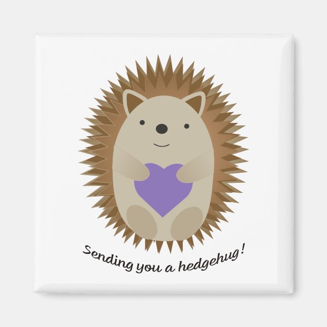 Adorable Senden Sie einen Hedgehug-Igel Magnet (Vorne)
