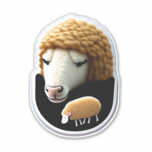 Adorable Sheep Stickers für jeden Anlass Aufkleber
